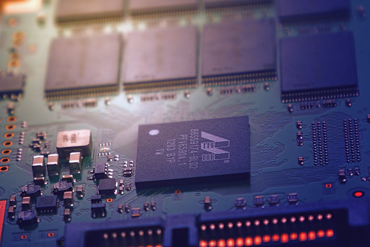 Mastering the First Impression: Your intriguing post title goes here Detailed image of an electronic circuit board showing microchips and intricate wiring in a modern technological setting.